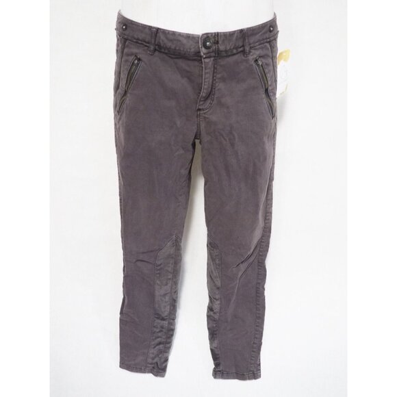 Pilcro and the Letterpress Gray Chino Skinny Leg Ankle Crop Pants, Size 10 - Picture 1 of 13
